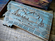 Cribbage Board- Mountain Scene