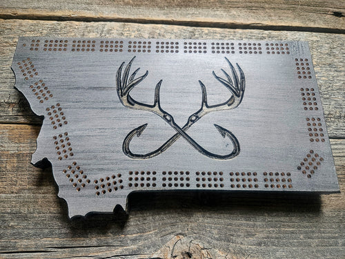 Cribbage Board-Horns & Hooks