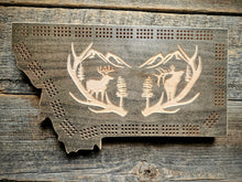 Cribbage Board-Antler Scene