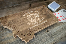 Custom USS Montana cribbage board