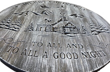 Merry Christmas to all and to all a good night- 16" wooden circle sign