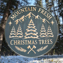 Merry Christmas to all and to all a good night- 16" wooden circle sign