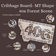 Cribbage Board-406 Forest Scene
