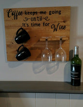Knotty Pine Woodworks Coffee keeps me going until it's time for wine rack