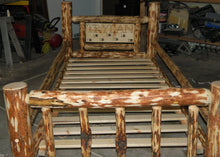 Personalized Log Twin Bed