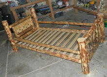 Personalized Log Twin Bed