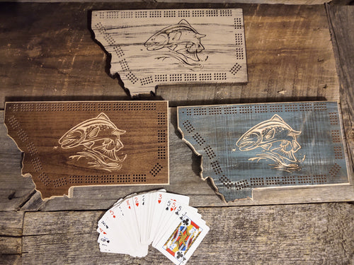 Cribbage Board- Trout