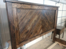 Partial Herringbone headboard/platform