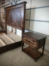 Partial Herringbone headboard/platform