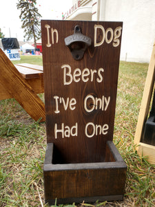 Catch Cap Bottle Opener- Dog Beers