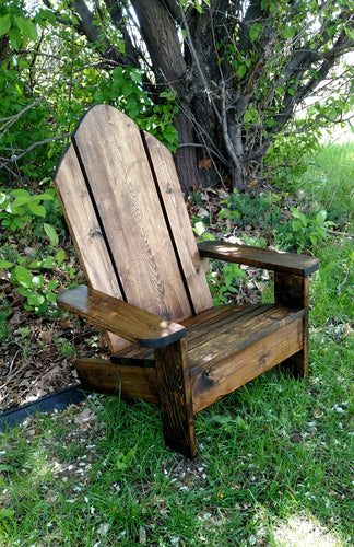 Kids wooden adirondack chair