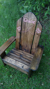 Kids wooden adirondack chair- personalized