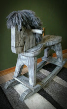 Grey Wooden Rocking Horse