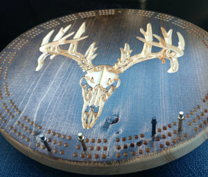 Cribbage Board-Deer skull