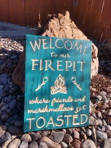 Firepit signs- Smore's or Toasted