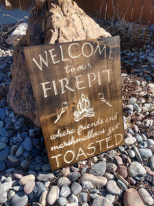 Firepit signs- Smore's or Toasted