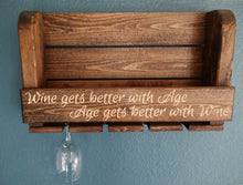 4 Glass Wine Rack- Age and Wine...