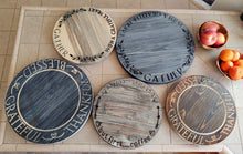 Natural Blue Pine, barnwood, grey, espresso lazy susan, Gather with a Grateful heart, kitchen center piece, Grateful, Thankful, Blessed, But first....coffee-Knotty Pine Woodworks