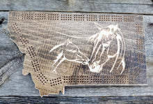 Cribbage Board- Horses