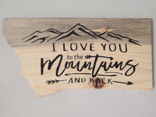 Love to the Mountains & Back- MT shape