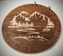 Cribbage Board- Mountain Scene