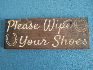 Please Wipe Your Shoes