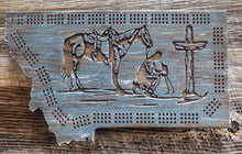 Cribbage Board- Cowboy Cross
